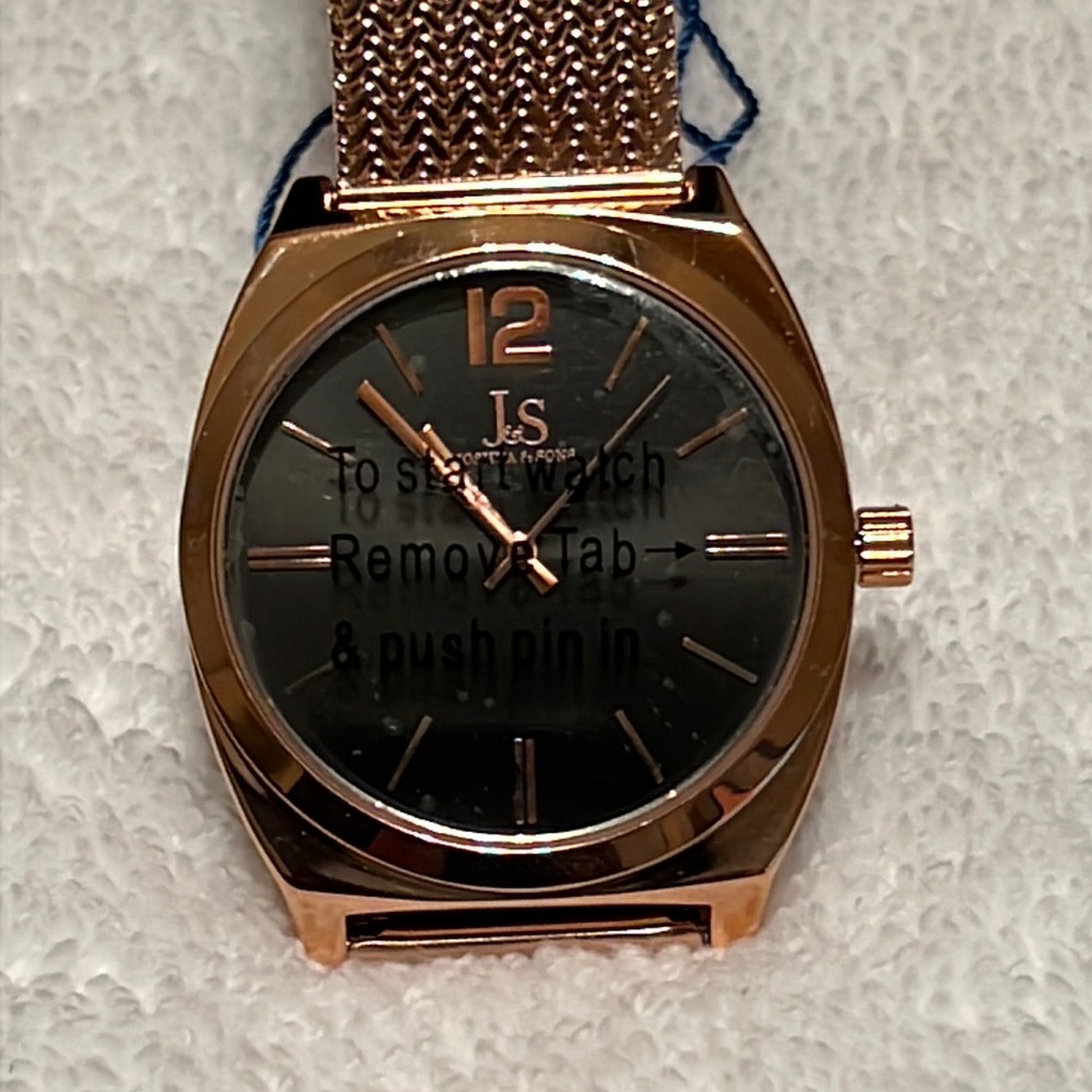Joshua & Sons Men's 41mm Quartz Stainless Steel Mesh Bracelet Watch MSRP: $156